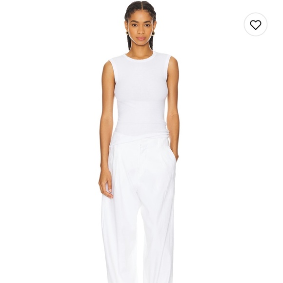 Enza Costa Stretch Silk Knit Sleeveless Tank in White size small - Picture 4 of 7